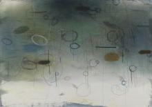艾米·怀特霍斯(b. 1957), 溢出(#1392), 2005, 画布上的油和纸, 29 x 40英寸, 女性艺术收藏, 琳达·李·奥尔特的礼物